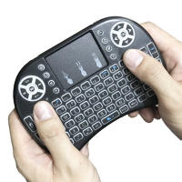 Teclado Inalámbrico Mini Con Ratón Air Mouse 2.4G Backlit Para Android TV Box PC I8 Soporte Para Inglés Ruso Francés Español Portugués Árabe - details 15