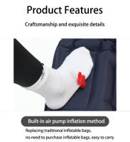 Almohadilla De Dormir Para Camping Inflable Con Bomba Integrada Ultraligera Para Viajes Y Senderismo Con Apoyo Cabeza Material PVC TPU Nylon - details 0