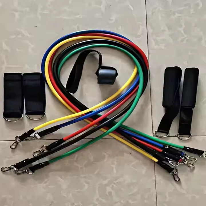 Conjunto De 11 Piezas Bandas De Resistencia Cuerda De Tensión Multiusos Para Entrenamiento De Musculación Elasticidad Adecuado Para Hombres Ejercicio De Fuerza - 1