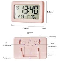 Reloj De Mesa Multifuncional Con Monitor De Temperatura Humedad Y Alarma LCD Digital Para El Hogar Medidor De Humedad Y Temperatura - details 3
