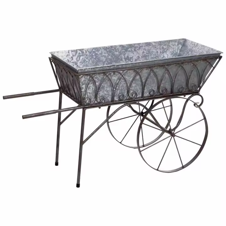 Carro expositor de metal 93.35x39.37x53.98h cm - 1