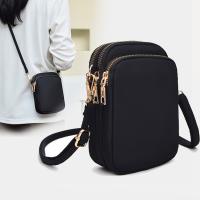 Bolso Mini Mujer Cruzado Con Cremallera Bolso De Hombro Multifuncional Vertical Monedero Móvil Negro Bolsos De Caminar - details 1