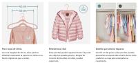 SONGMICS Perchas Infantiles, Juego de 50, Perchas de Terciopelo con Ganchos de Oro Rosa, Perchas Bebé Antideslizantes para Ropa del Armario, Abrigos para Bebés o Niños, Blanco Nube/Rosa Jalea - details 1