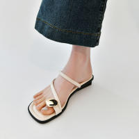 Sandalias De Lujo Para Mujer Zapatos De Verano Mules De Cuña Plataforma Retro Con Decoración Metálica Cierre Pull on Talla True - details 8