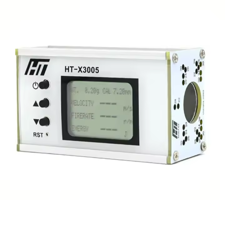 Medidor De Velocidad De Bola Y Energía De Tiro Cronógrafo Con Pantalla LCD Retroiluminada Tester De Velocidad De Bala - 1