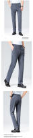 Pantalones Casuales Para Hombre Verano 29-42 Mallas Elásticas Suaves Y Frescas Sin Hierro Estilo Recto Ligeros Para El Día - details 79