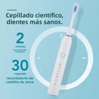 Cepillo De Dientes Eléctrico Universal Para Adultos Y Niños Con 6 Modos Sonic Impermeable Recargable Ajustable Cerdas Suaves - details 1
