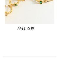 Encanto Pulsera de cristal para mujer, pulsera de acero inoxidable chapada en oro de moda, hermoso regalo de joyería para bodas y fiestas. - details 14