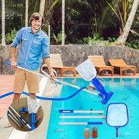 Aspiradora portátil para piscina: Limpiadora Subacuático con Bolsa de Cuchillo, de mano, miniaspiradora para Piscina, Azul - details 0