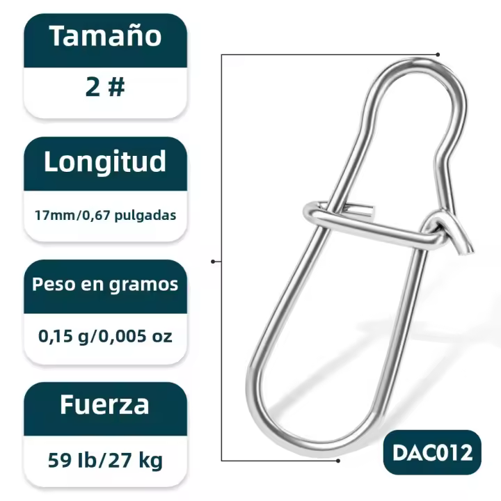 PROBEROS 30Pcs/lot Pinzas De Pesca De Acero Inoxidable Con Reforzamiento Herramientas De Pesca Conector Fuerte Accesorios De Ancilota - 1