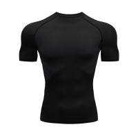 Camiseta De Compresión Para Hombre Verano Deporte Fitness Gimnasio Secado Rápido Running Tops De Entrenamiento Cuello Redondo T-Shirt Deporte Corporal - details 5