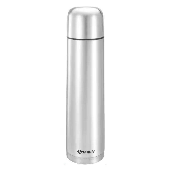 Family - Botella de Agua Térmica de Acero Inoxidable Reutilizable  Sin BPA  Mantiene 24H Frio / 8H Calor  Termo y Hermética - Doble Pared al Vacío a Prueba de Fugas - 300ML / 500ML / 750ML  / 1L - 1