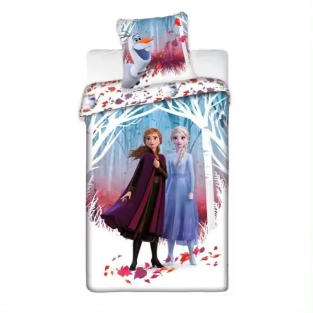 Frozen, Funda Nórdica Frozen II, Color Mix Niñas, Niños, Infantil, Licencia 100% Oficial, 140 x 200 cm, Kiglam - 1