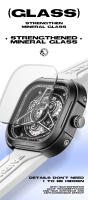 Reloj De Cuarzo Para Hombre Mark Fairwhale 5740 Resistente Al Agua Deportivo Al Aire Libre Estilo Casual Cuadrado Material De Correa De Silicona Y Caja De Acero Inoxidable - details 9