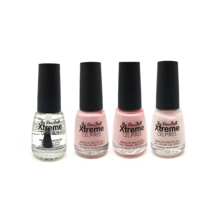 Sesiomworld Esmalte Efecto Gel Pack PINKY Doribell 18ml - Secado Rápido y Colores Intensos - 1