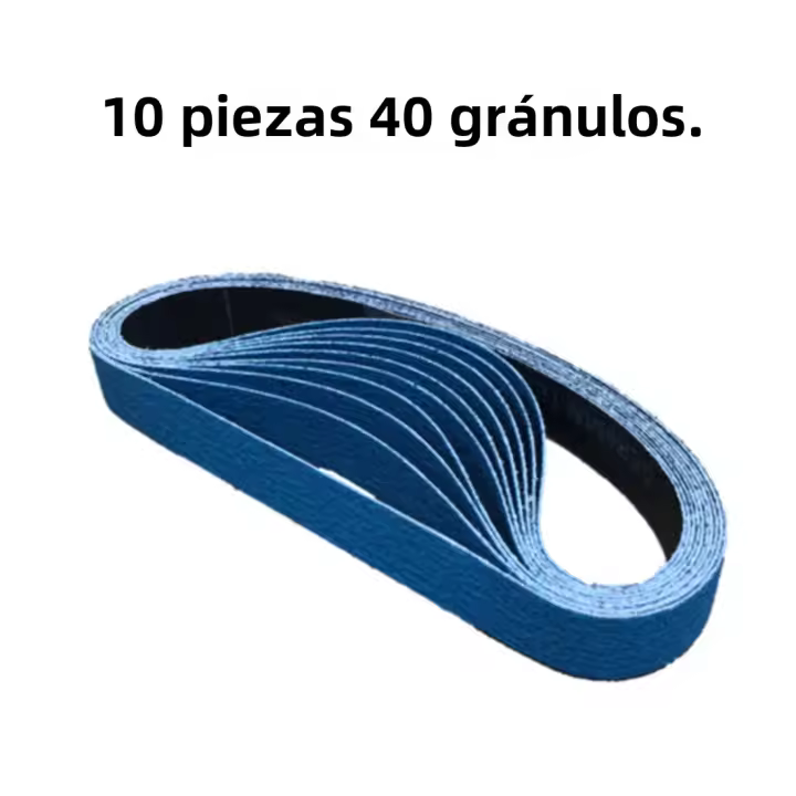 10Pcs Cinturones De Lija Para Archivo Zirconia Papel De Lija 40 60 Grit 20mm X 520mm Herramientas Abrasiónicas Para Metal Polimento - 1