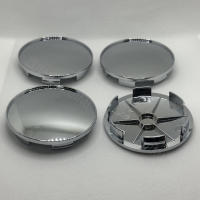 Kit De 4 Piezas De Cubiertas Para Eje De Rueda De Coche 68mm En Plástico Negro Y Plateado Duradero Accesorios De Automóvil Para Estilo De Coche - details 1