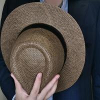Sombrero De Paja Natural Para Hombre Moda Verano Trendy Sombreros De Playa Protección Solar Color Sólido Fedoras Casual Sombrero De Vaquero Jazz Gangster - details 18