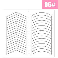 1PCS Guía De Dibujos Para Uñas En Blanco Estilo Francés Adhesivo De Acrylic Para Arte De Uñas DIY Decoración De Tiras Y Plantillas Para Uñas - details 8