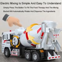 Camión De Mixer De Hidrato De Cal 1:40 Escala Con Luz Y Sonido Función De Retroceso Automática Venta Al Por Menor Para Niños Juguetes De Vehículos De Ingeniería Metal - details 6