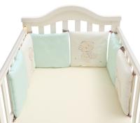 Protector de Cama de Bebe, almohadillas parachoques de Cuna, parachoques de Cama de seuridad para niños, alrededor de cuna de algodón, anticolisión, anticaída, 6 piezas por juego - details 4
