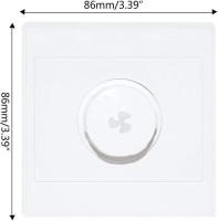 86 Tipo de Ajuste Del Ventilador de Techo Controlador de Velocidad Continua Interruptor de Pared 220V 10A Para 15-300W Dimmer - details 0