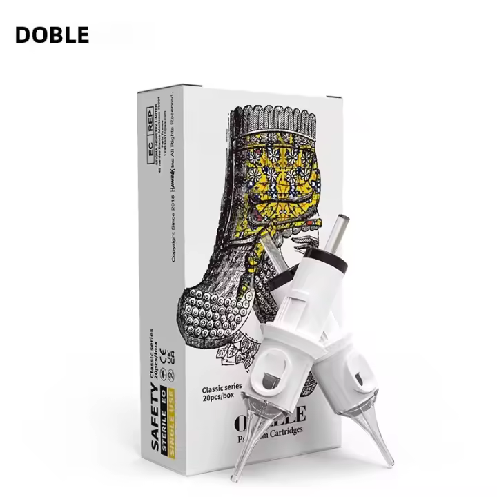 Cartuchos De Agujas Para Tatuaje QUELLE 20PCS RL/RS/RM/M1 Estériles Y Desechables Para Maquinaria De Maquillaje Permanente Y Tattoo - 1
