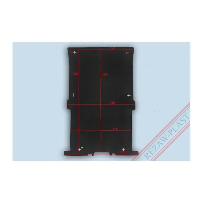 Rezaw Plast Protector suelo furgoneta Ford TRANSIT CONNECT II largo, versión 2 pasajeros  2013 - 2022  REF: 100451 - 1