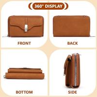 Bolso pequeño para teléfono móvil de piel sintética para mujer, minibolso cruzado con ranuras para tarjetas y correa de hombro ajustable. - details 4