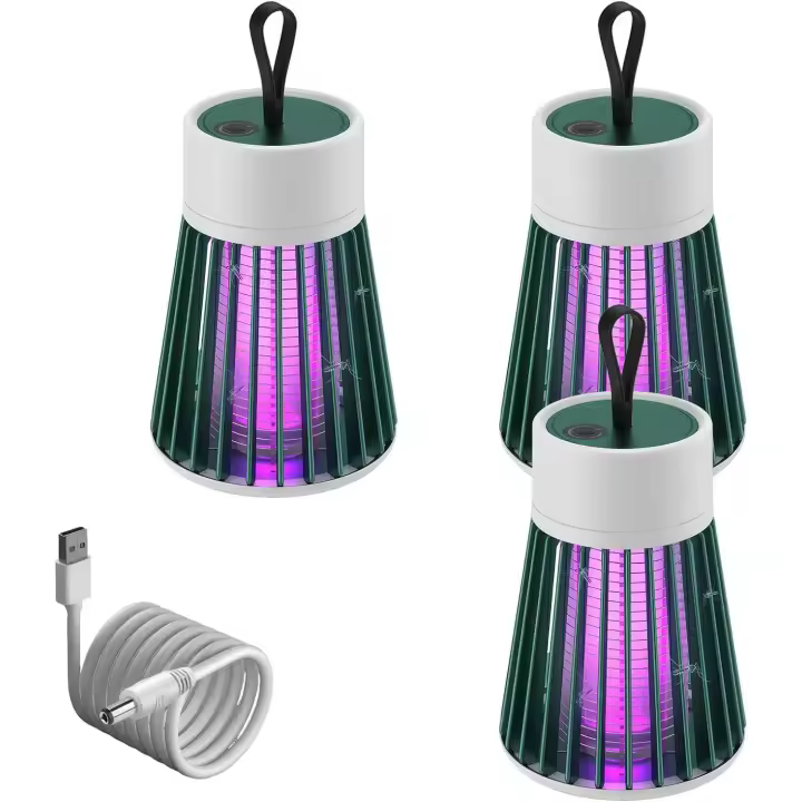 Mozz Guard Mosquito Zapper, Zapper de Insectos portáril de Nueva Generación 2024, Carga USB y bajo nivel de ruido, adecuado para interiores, Jardines domésticos, campamentos, P - 1