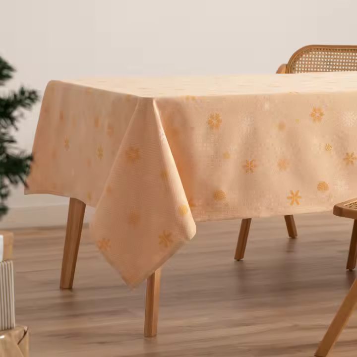 Gamusi Mantel navidad algodón jacquard snowflake FLAKE - 1