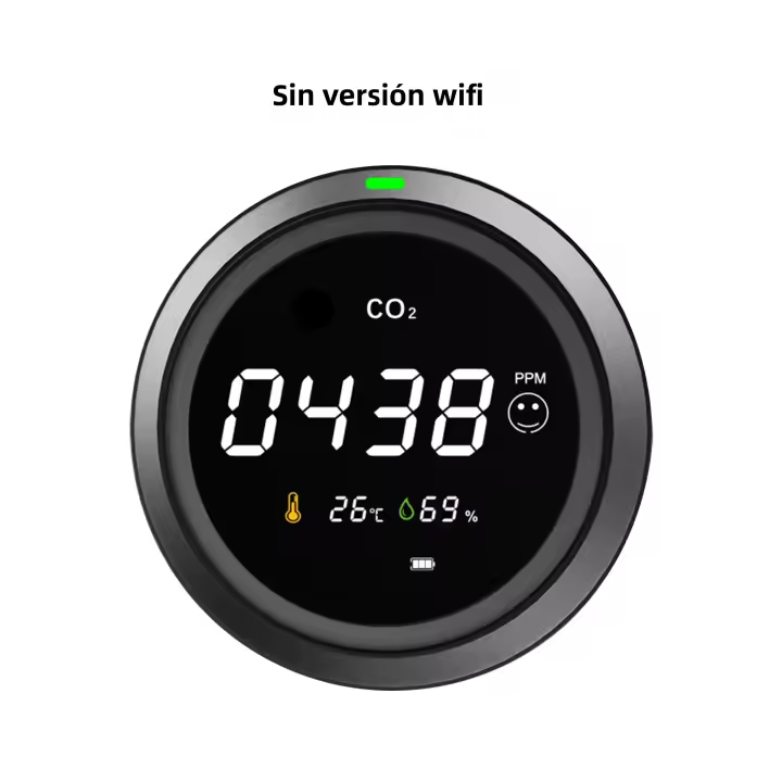 Detector De CO2 Inteligente GIRIER Tuya Con Pantalla LCD Monitor De Calidad Del Aire Interior Sensor 3-en-1 TH/RH/CO2 WiFi - 1