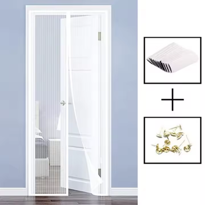 Puerta mosquitera magnética de Malla con autoselado resistant- ¡Protección efectiva contra los Mosquitos! - 1
