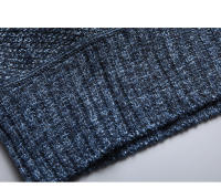 Chaqueta De Punto Gruesa Para Hombre Con Cuello Alto En Velours Estilo Casual Cierre De Cremallera Patchwork Invierno Suave Y Cálida - details 11