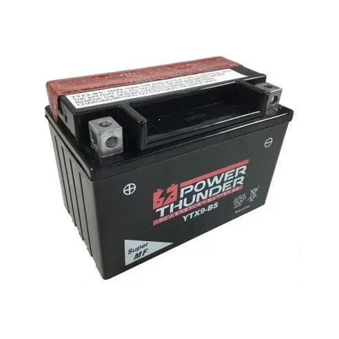 Batería power thunder YTX9-BS 12v 8ah sellada y activada - 1