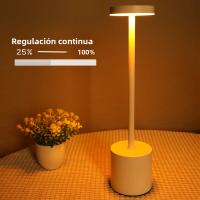 Lámpara De Lectura Inalámbrica Recargable Con Sensor Táctil LED Luz Nocturna Para Mesa Hotel Bar Habitación Café Estudio - details 3