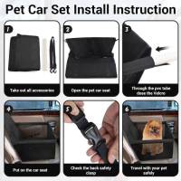 Cojín para asiento de coche para perros, accesorio de seguridad para mascotas, para gatos, caseta para coche, bolsa antisuciedad, cojín especial para asiento - details 1