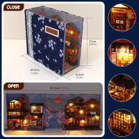 Kit De Puzzle 3D De Madera Librería DIY Estante De Libros Miniatura Casa De Muñecas Modelo De Construcción Para Decoración Del Hogar - details 3