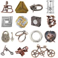 Puzzle De Metal Desafío Cerebral Juguete Desempaquetado Para Niños Y Adultos Juego De Fidget Para Inteligencia - details 0