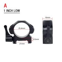 Anillos De Visión Telescópica De Acero Para Rifle De Caza Con Percha Picatinny 25.4mm 30mm Perfil Bajo Medio Alto 2Pcs / Pack Accesorios De Armería - details 5