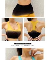 Sudadera Deportiva De Mujer Alta Estiramiento Cogido Transpirable Para Gimnasio Running Yoga Con Forro Sin Costuras Crop Top Vestidos De Deporte Gradiente V - details 8