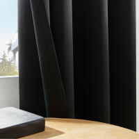 Cortinas De Un Pie De Color Sólido Y Moda Para Bloquear La Luz Y Proteger La Privacidad Adecuadas Para Dormitorio Sala De Estar Cocina - details 11