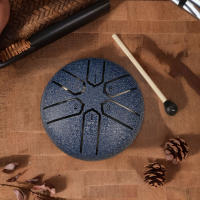 Bombo De Lengua De Acero De 3 Pulgadas 6 Tonos Instrumento De Percusión Para Yoga Y Meditación Con Palo De Tambor Mini Handpan Para Exteriores - details 3