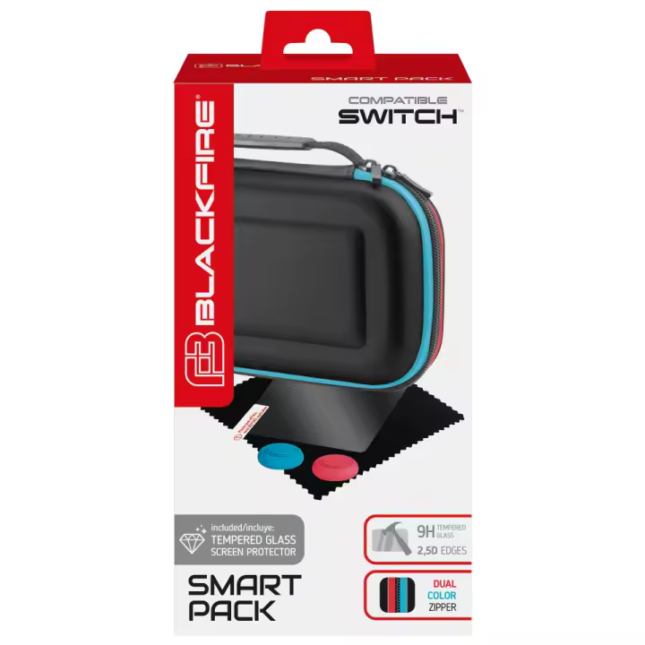BLACKFIRE SMART PACK Funda de Transporte + Kit de Accesorios para SWITCH - 1