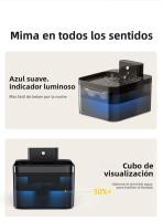 Fuente De Agua Automática Para Gatos Sin Cable Con Sensor Infrarrojo 2600mAh Dispensador De Agua Inteligente Para Perros Y Gatos - details 13