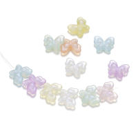 10Pcs/Lot Bolas De Mariposa Acrílicas Para Hacer Joyas Accesorios Para Pulseras Collares Y Aretes Forma Irregular DIY - details 2