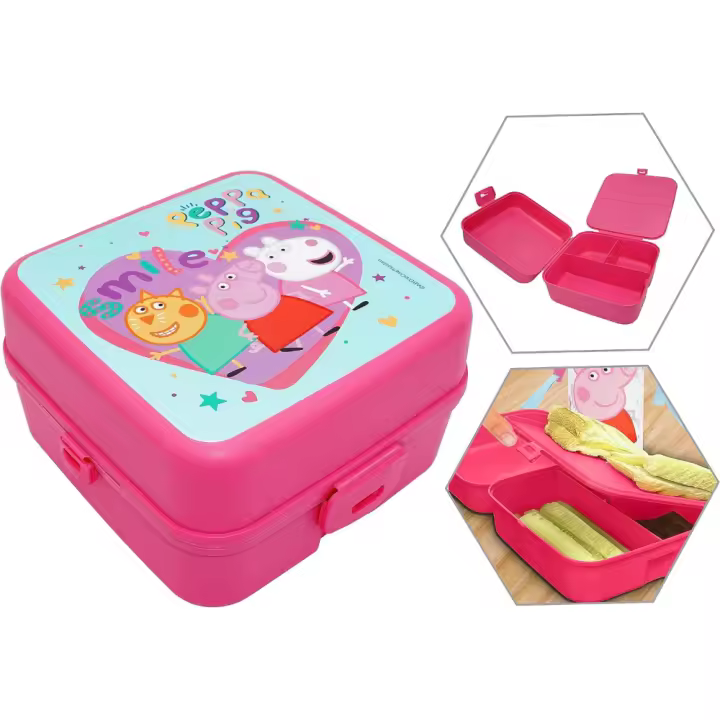 Sandwichera con Tres Compartimentos Peppa Pig Smile 78223 - 1