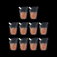 10pcs Bolsas De Almacenamiento Para Bebidas Con Tapa De Derrame 150/200/250/420/500ml Ecológicas Para Camping Pesca Y Exterior - details 14