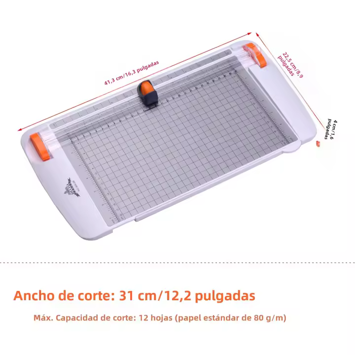 JIELISI Cortadora De Papel A4 Para Escritorio Máquina De Corte De 12.2 Pulgadas Para Manualidades Fotos Y Scrapbooking - 1