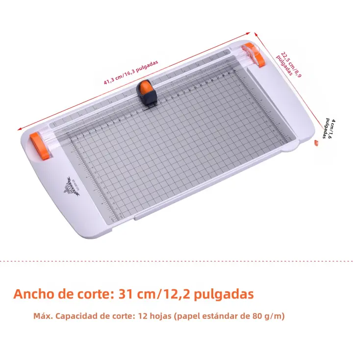 JIELISI Cortadora De Papel A4 Para Escritorio Máquina De Corte De 12.2 Pulgadas Para Manualidades Fotos Y Scrapbooking - 1